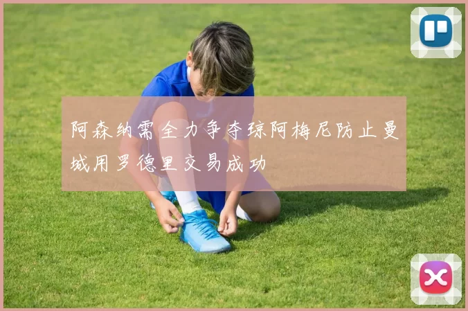 阿森纳需全力争夺琼阿梅尼防止曼城用罗德里交易成功